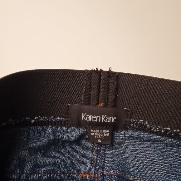 Karen Kane Jeggings Size 6 Mid Rise Skinny Leg Dark Wash - Picture 5 of 9